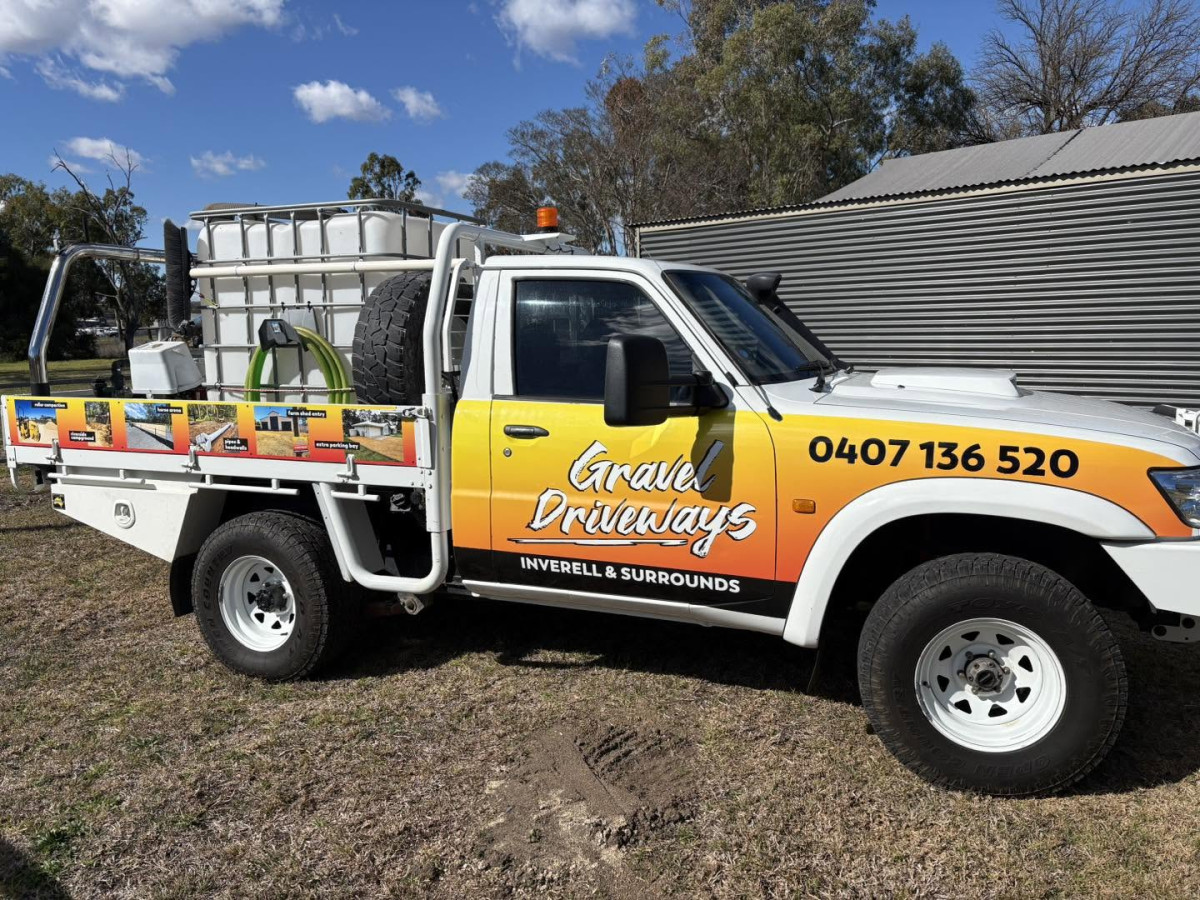 Vehicle Wrap for Gravel Driveways