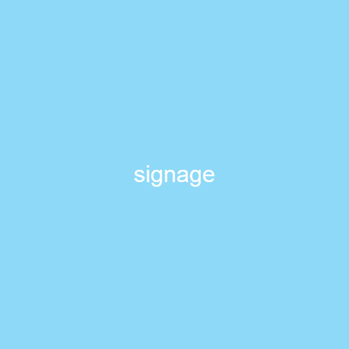 signage